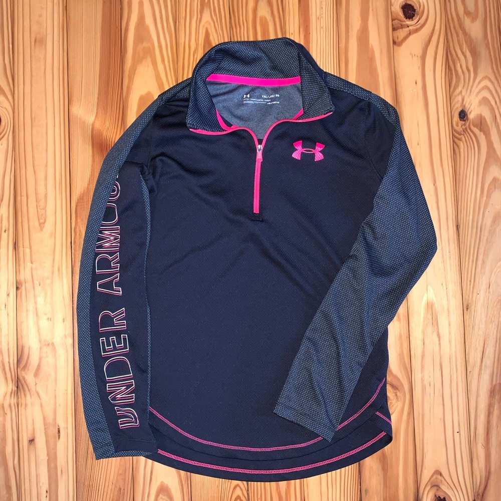 Under Armour girls XL zip pullover